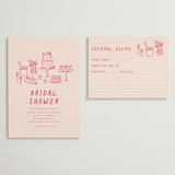 "atherina" - Bridal Shower Insert Cards in Creme by chocomocacino - With Invitation