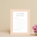 "Scallops" - Bridal Shower Insert Cards in Blush by Robert and Stella - Front