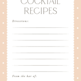 "Scallops" - Bridal Shower Insert Cards in Blush by Robert and Stella - Detail