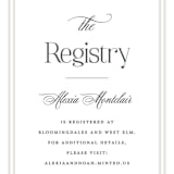 "Traditions" - Bridal Shower Insert Cards in Obsidian by Carolyn MacLaren - Detail