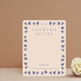 "Floreal" - Bridal Shower Insert Cards in Nude by Ani Somi - Front