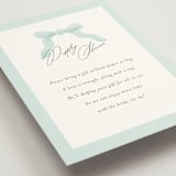 "Dainty" - Bridal Shower Insert Cards in Tiffany Blue by Paper Raven Co. - Detail