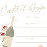 "sparkling brunch" - Bridal Shower Insert Cards in Wine by Creo Study - Detail