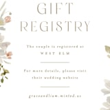 "Serene" - Bridal Shower Insert Cards in Champagne by Everett Paper Goods - Detail