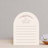 "Embellished Arch" - Bridal Shower Insert Cards in Ecru by Erica Krystek - Front