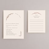 "Embellished Arch" - Bridal Shower Insert Cards in Ecru by Erica Krystek - With Invitation