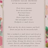 "floral jewels" - Bridal Shower Insert Cards in Wild Berry by Lori Wemple - Detail