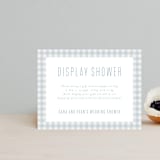 "Charming" - Bridal Shower Insert Cards in Sky by Lea Delaveris - Front