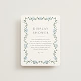 "Simple Garland" - Bridal Shower Insert Cards in Sky by Christy Hy Lee - Front