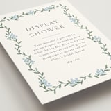 "Simple Garland" - Bridal Shower Insert Cards in Sky by Christy Hy Lee - Detail