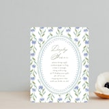 "Wildflower Ribbon" - Bridal Shower Insert Cards in Cotswolds by Jackie Crawford - Front