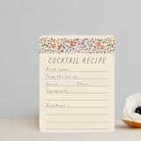"Wildflowers" - Bridal Shower Insert Cards in Confetti by 2birdstone - Front