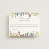 "flower garden" - Bridal Shower Insert Cards in Cotton by Susan Moyal - Front