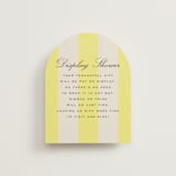 "Campania" - Bridal Shower Insert Cards in Limone by Megan Davis - Front