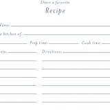 "Talavera" - Bridal Shower Insert Cards in Azure by Lagniappe Paper - Close-Up