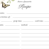 "Fleur" - Bridal Shower Insert Cards in Verona Sunset by Sarah Knight - Detail