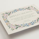 "paonne" - Bridal Shower Insert Cards in Peacock by Vera Lim - Detail