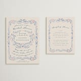 "Yay" - Bridal Shower Insert Cards in Jeans by Petra Kern - With Invitation