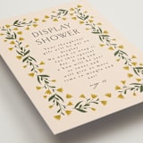 "Floral Frame" - Bridal Shower Insert Cards in Marigold by Iveta Angelova - Detail