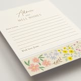 "Cottage Garden" - Bridal Shower Insert Cards in Cream by Ana Sharpe - Detail