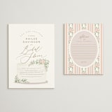 "Sweet Celebration" - Bridal Shower Insert Cards in Petal by Jennifer Postorino - With Invitation