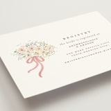 "Love is Blooming" - Bridal Shower Insert Cards in Carnation by Itsy Belle Studio - Detail
