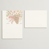 "Love is Blooming" - Bridal Shower Insert Cards in Carnation by Itsy Belle Studio - With Invitation
