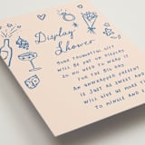 "chomchom" - Bridal Shower Insert Cards in Royal by chocomocacino - Detail