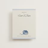 "Dog Crest" - Bridal Shower Insert Cards in Blueberry by Jackie Crawford - Front