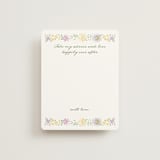 "Wild Flowers" - Bridal Shower Insert Cards in Meadow by Petra Kern - Front