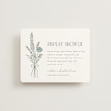 "Botanical" - Bridal Shower Insert Cards in Garden by Kelly Schmidt - Front
