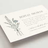 "Botanical" - Bridal Shower Insert Cards in Garden by Kelly Schmidt - Detail
