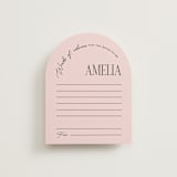 "Arbor" - Bridal Shower Insert Cards in Rosey by Pixel and Hank - Front