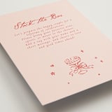 "Cheers to Love" - Bridal Shower Insert Cards in Scarlet by Cass Loh - Detail