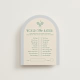 "Racquet Club" - Bridal Shower Insert Cards in Sky by Leia Matt - Front