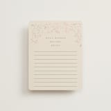 "Floral Wisp" - Bridal Shower Insert Cards in Ivory by Angela Thompson - Front