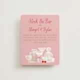 "Mon Cheri" - Bridal Shower Insert Cards in Cherry Blossom by Jenna Holcomb - Front