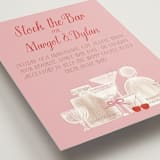 "Mon Cheri" - Bridal Shower Insert Cards in Cherry Blossom by Jenna Holcomb - Detail