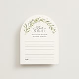 "Aveline" - Bridal Shower Insert Cards in Diamond by Kate Ahn - Front