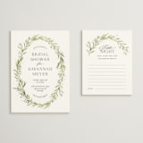 "Aveline" - Bridal Shower Insert Cards in Diamond by Kate Ahn - With Invitation