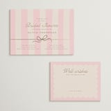 "Macaron Box" - Bridal Shower Insert Cards in Rose by Leia Matt - With Invitation