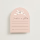 "Sweetheart" - Bridal Shower Insert Cards in Blush by Paper Raven Co. - Front