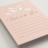 "Sweetheart" - Bridal Shower Insert Cards in Blush by Paper Raven Co. - Detail