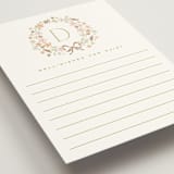 "garden monogram" - Bridal Shower Insert Cards in Leaf by Kristie Kern - Detail