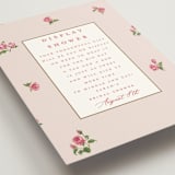"Romantic Roses" - Bridal Shower Insert Cards in Blush by Teju Reval - Detail