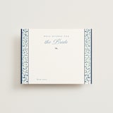 "Blue" - Bridal Shower Insert Cards in Cobalt by Gwen Bedat - Front
