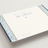 "Blue" - Bridal Shower Insert Cards in Cobalt by Gwen Bedat - Detail