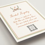 "Blooms" - Bridal Shower Insert Cards in Hibiscus by Creo Study - Detail