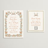 "Blooms" - Bridal Shower Insert Cards in Hibiscus by Creo Study - With Invitation