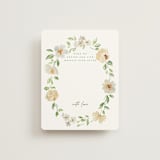 "Elise" - Bridal Shower Insert Cards in Greenery by Petra Kern - Front